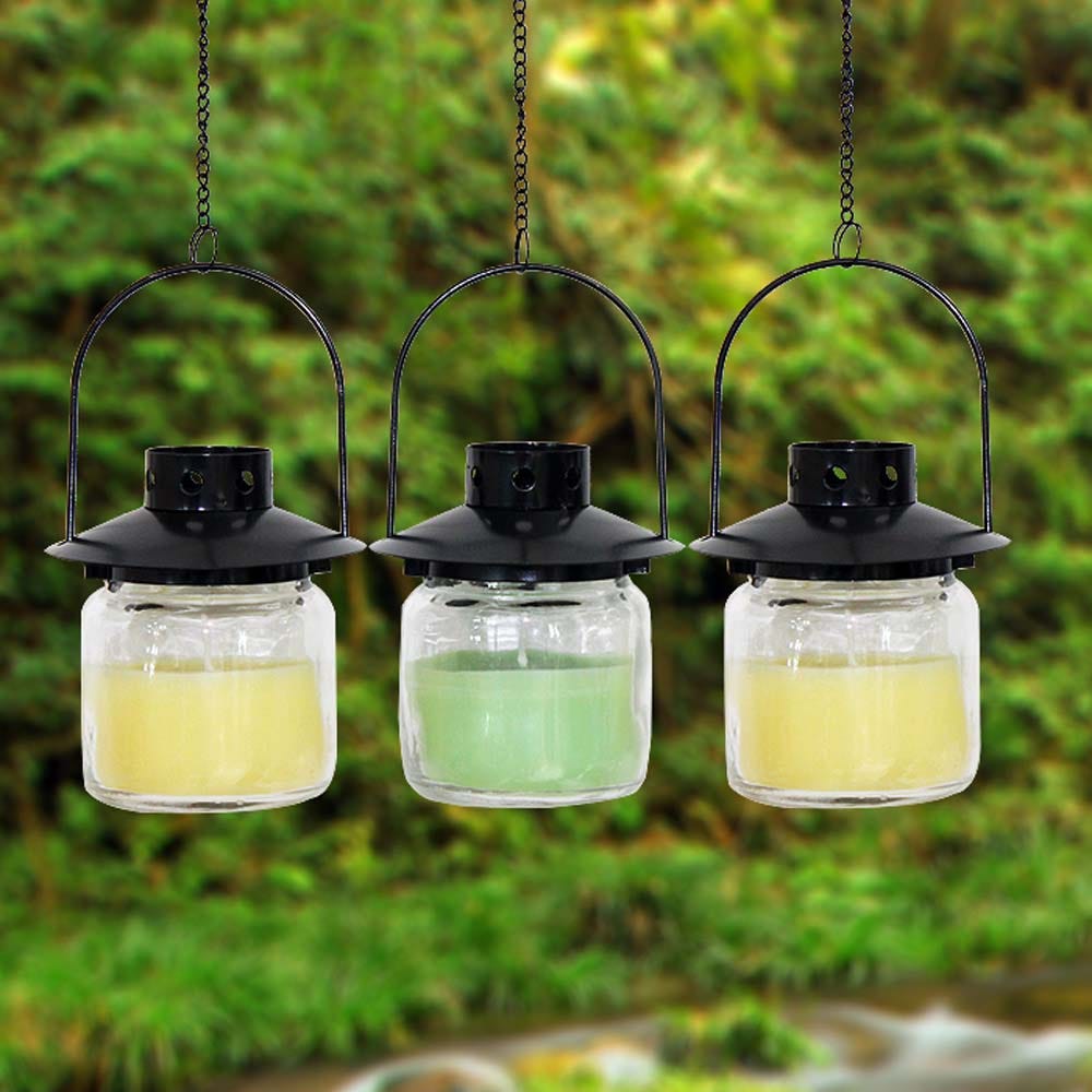 SS21 CITRONELLA SCENTED WAX IN GLASS LANTERN