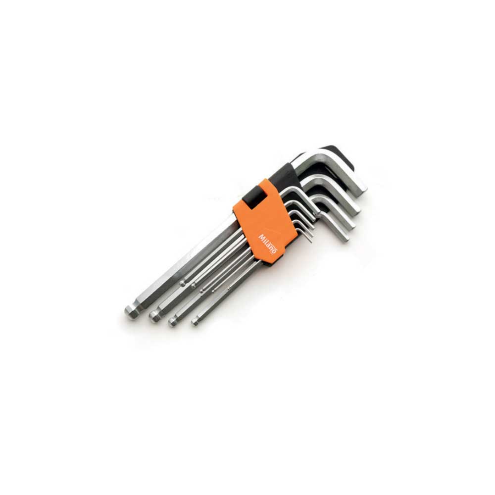 MILANO HEX KEY BALL END 9PCS SET LONG ARM