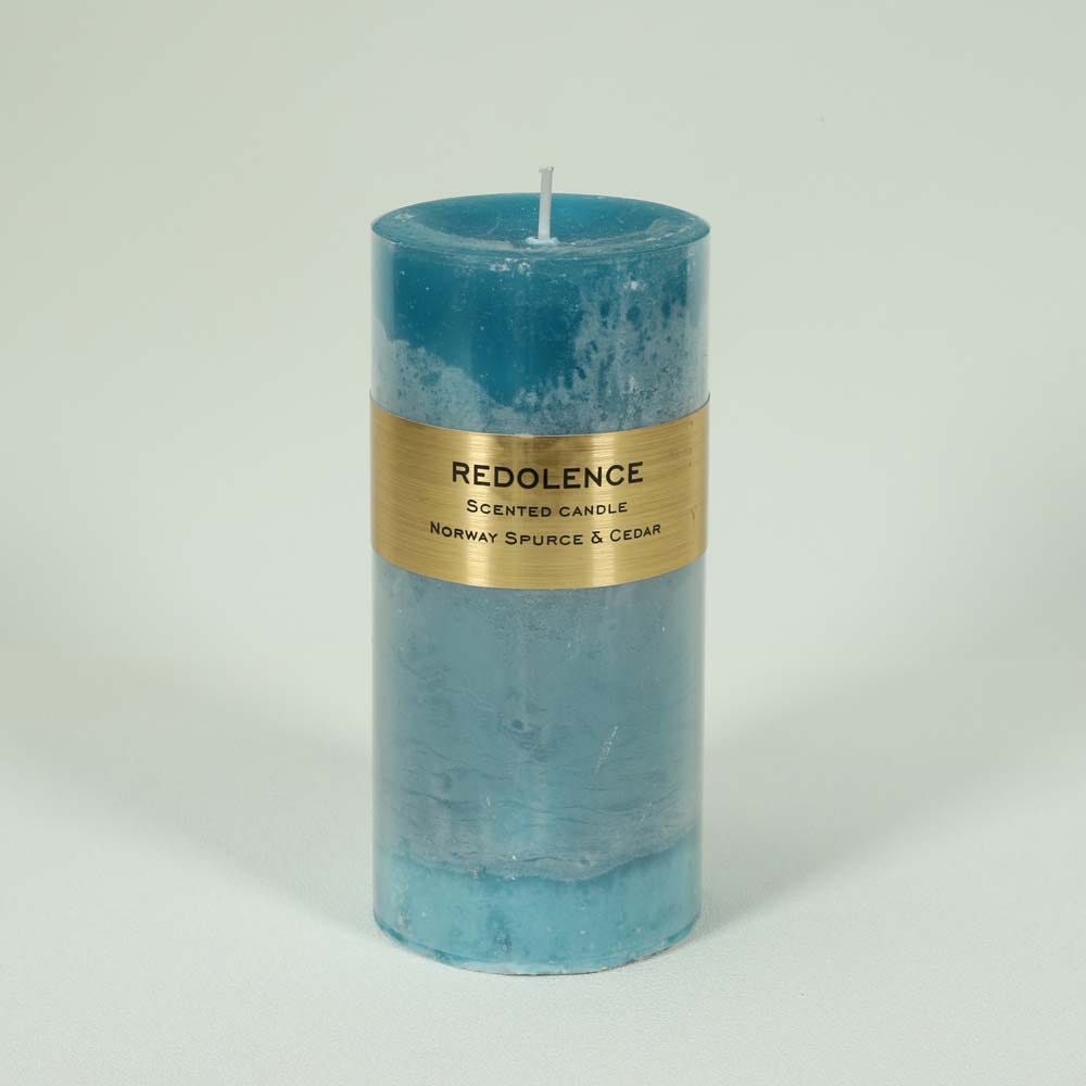 SS22 Monique Scented Pillar Candle Blue Forest Stream 440g 7x15cm 22ZL002_6