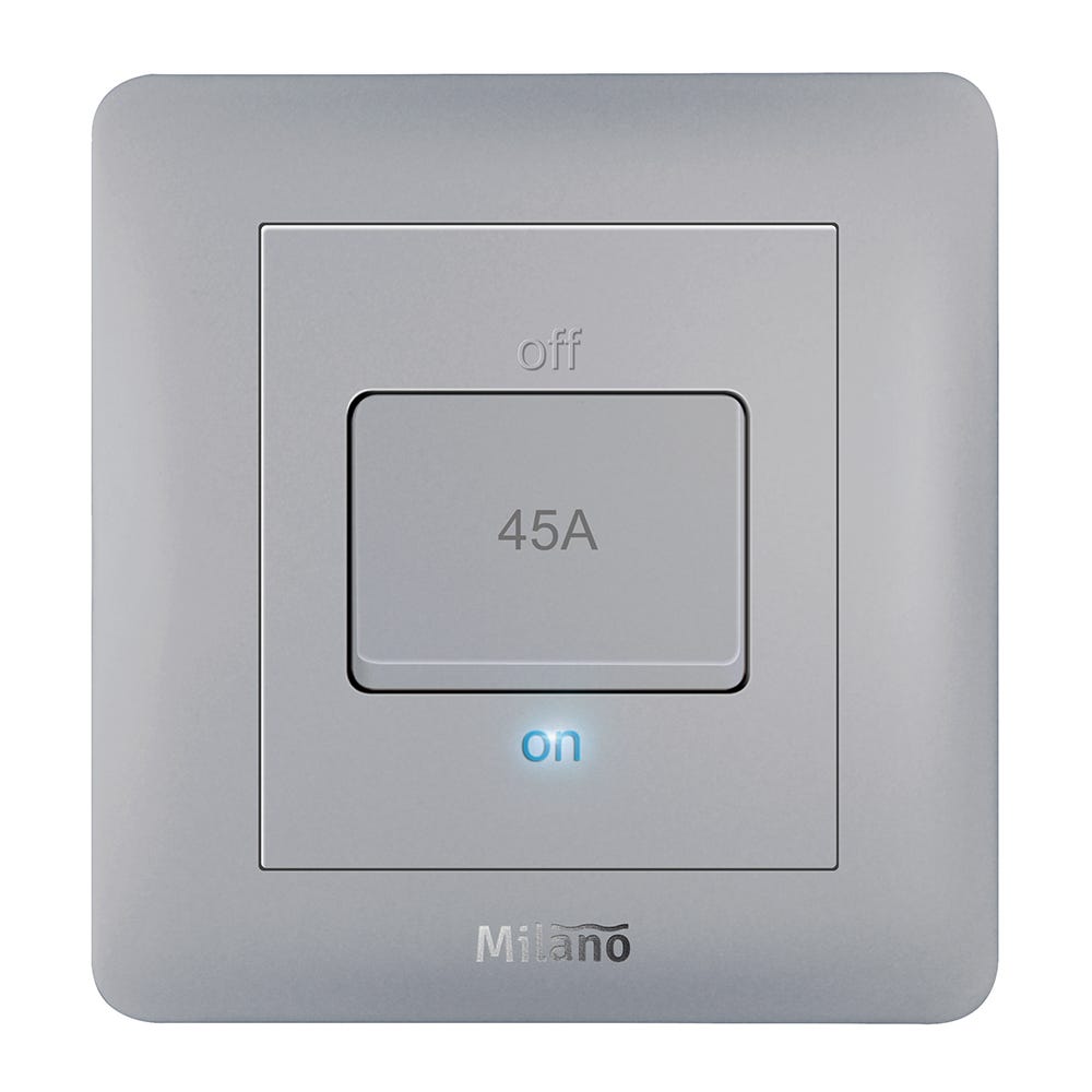 Milano 45A DP Switch with LED Indicator SL PS