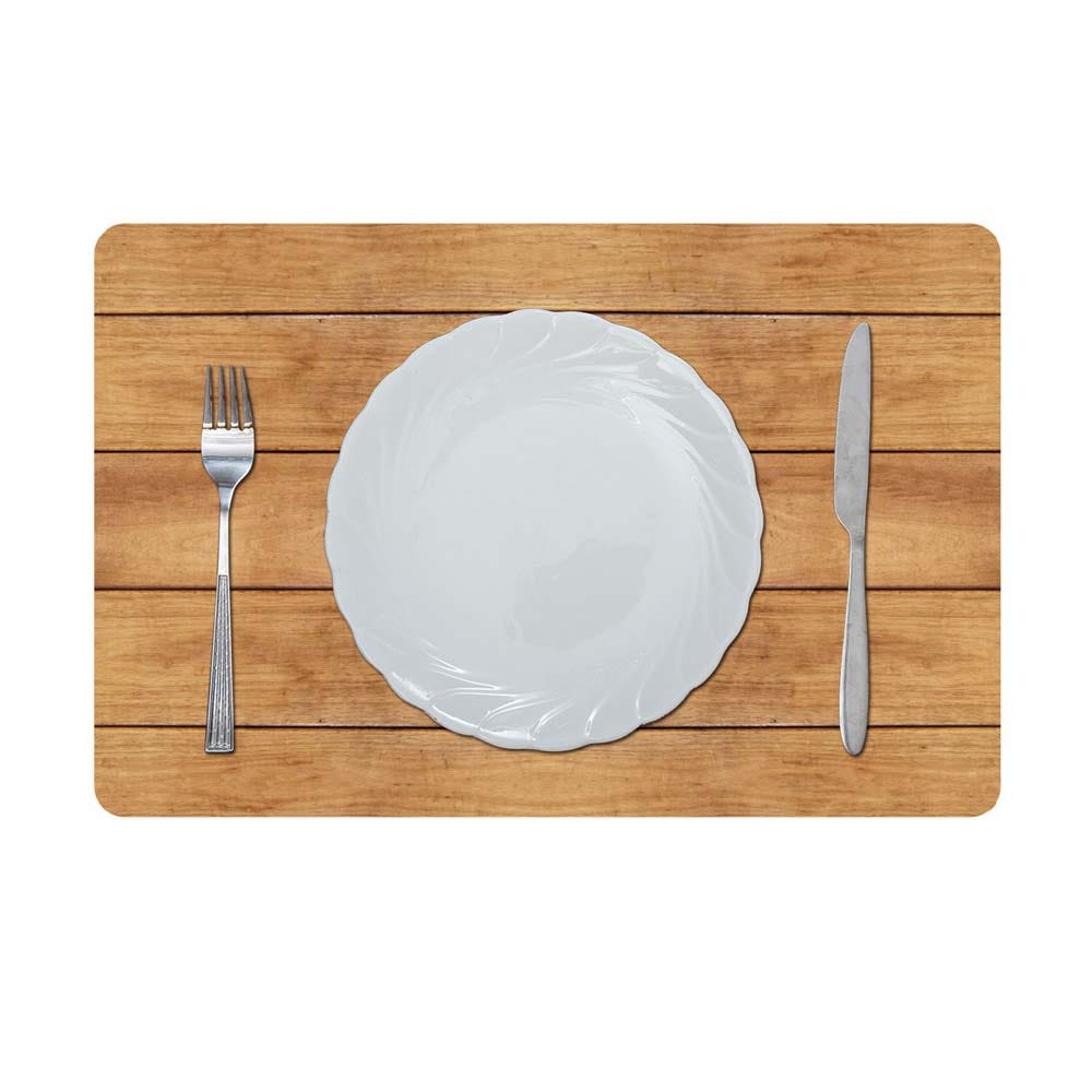 Glamour Forsted Pet Printed Placemat Natural 43.5x28.5Cm Cc_F_30028