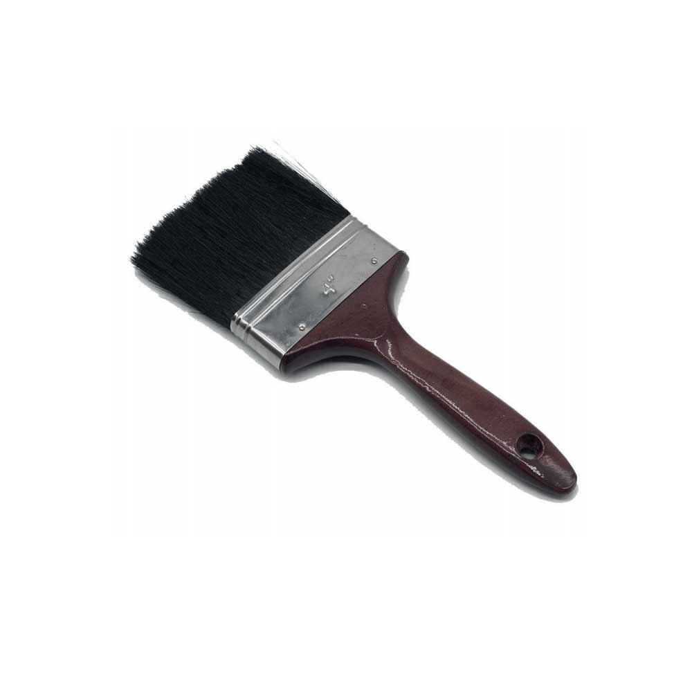 MILANO  PAINT  BRUSH  BLACK  PLASTIC  HANDLE  1_inch