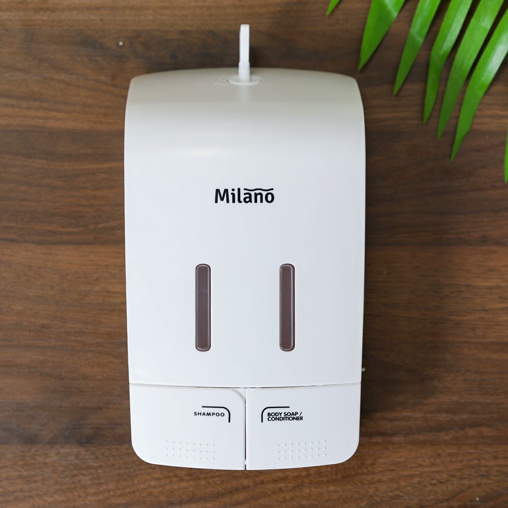 MILANO DOUBLE MANUAL PUSH SOAP DISPENER