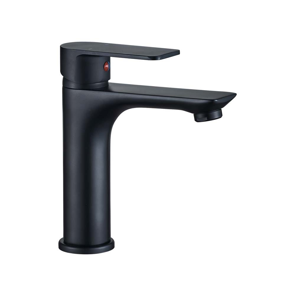 Milano Lemo Basin Mixer Matt Blk