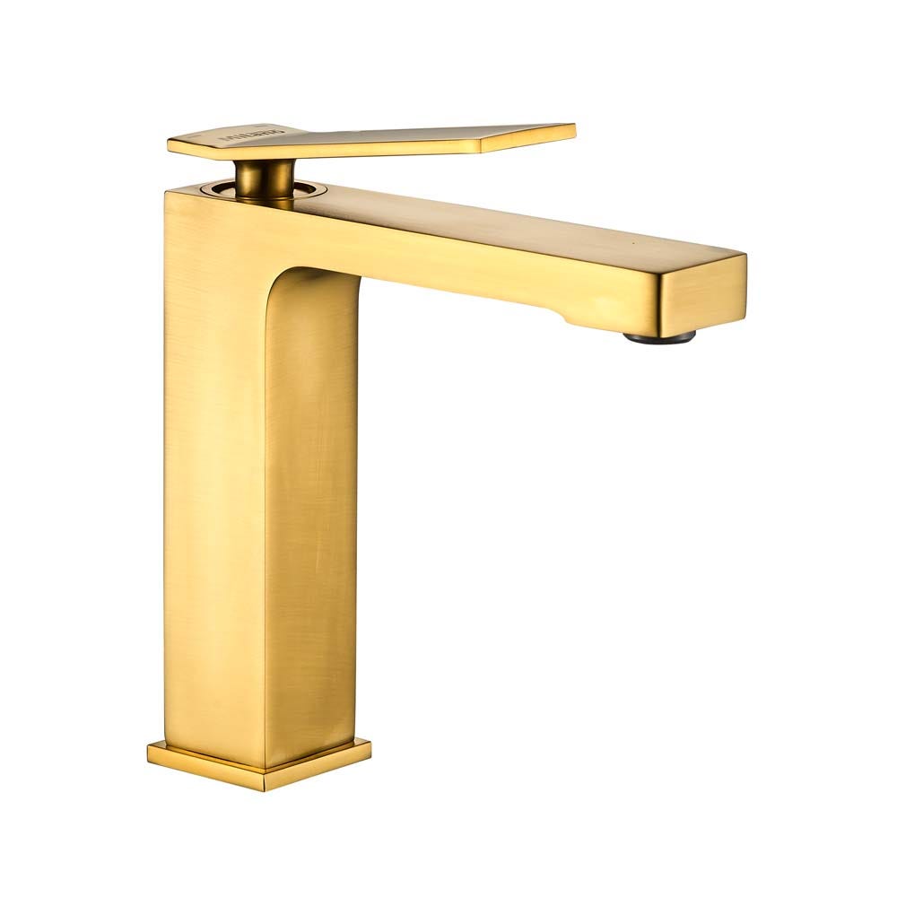 Milano Teriz Basin Mixer Matt Gold