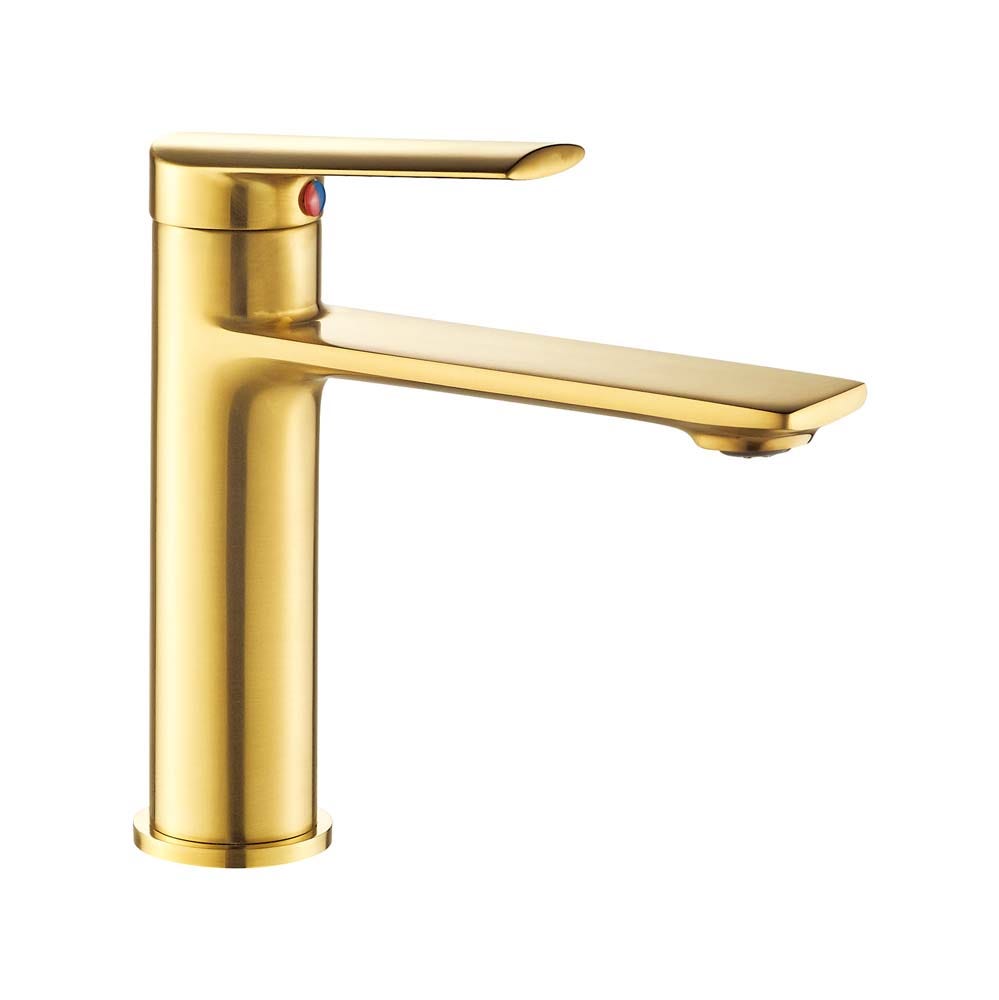 Milano Melz Basin Mixer Matt Gold