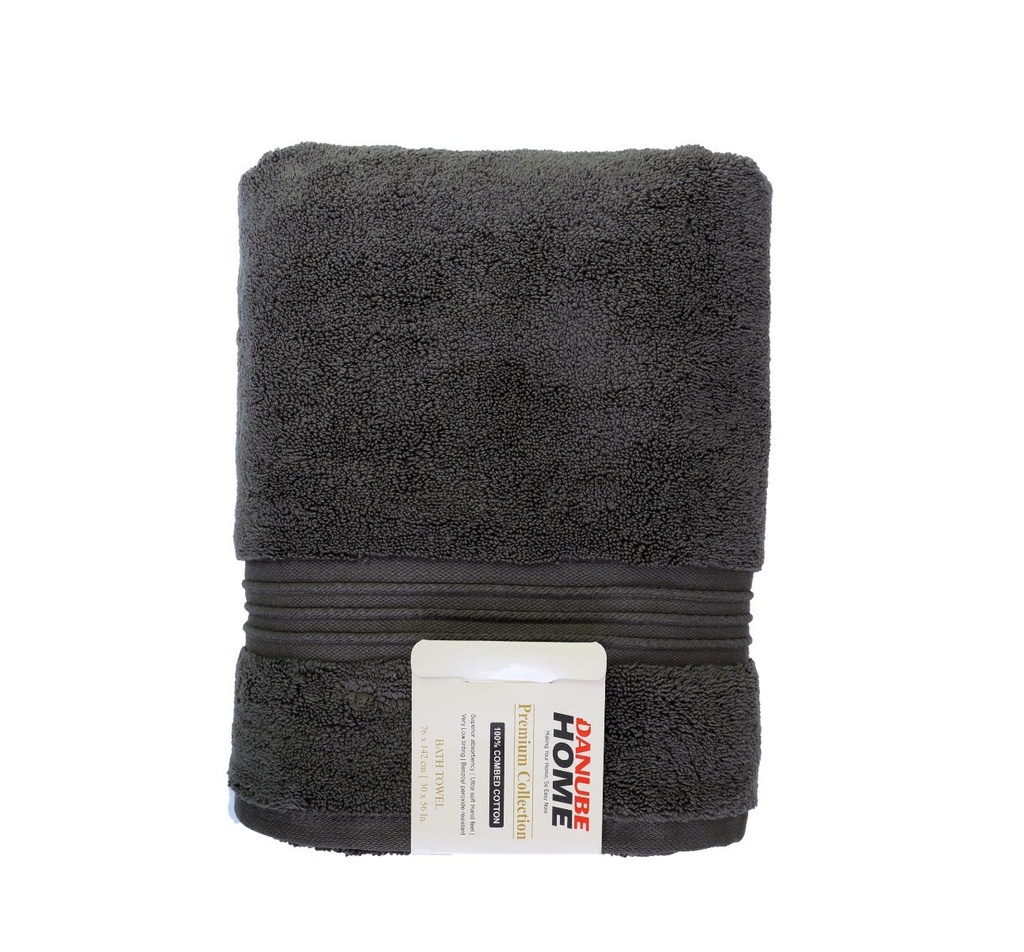 Flossy Bath Towel _ 76X142Cm Dark Grey