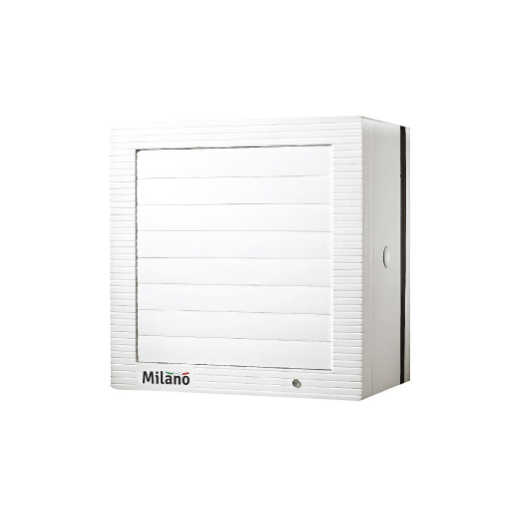 MILANO 6" SQUARE AUTO SHUTTER EXHAUST FAN