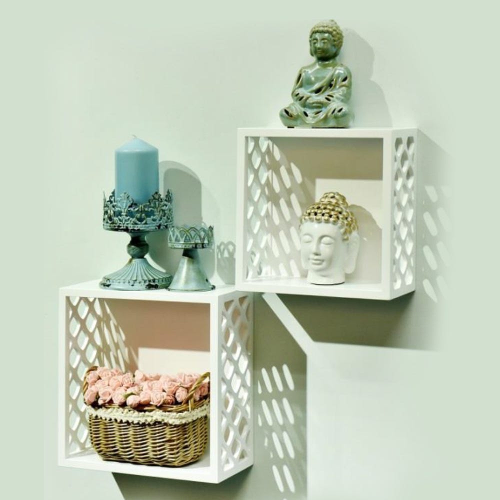 Caroline Cube Shelf Set of 2