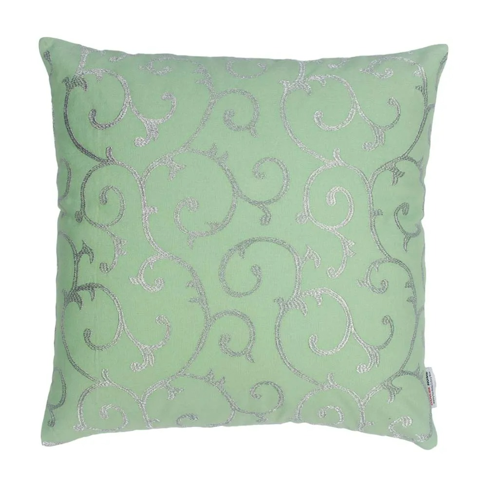 Edria Metallic Embroidered Filled Cushion