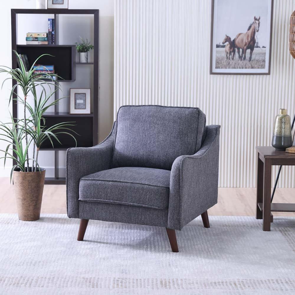 Single Seater Fabric Sofa- Hunter
