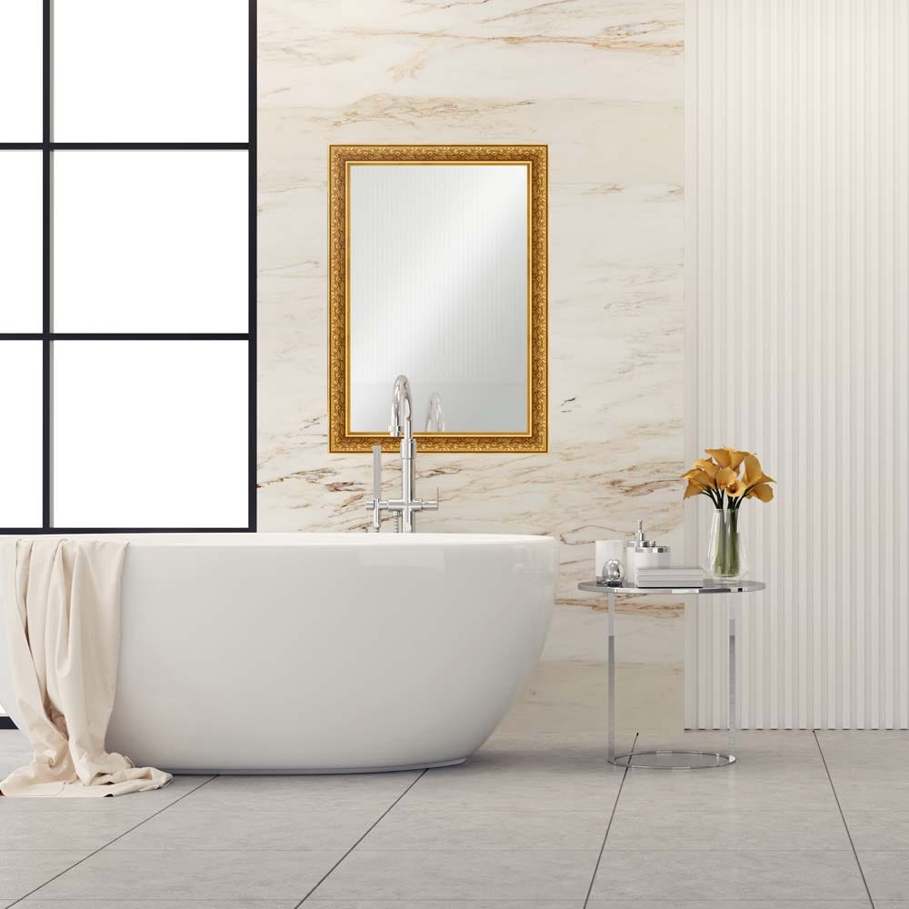 SS22 Petite Classic Rectangular Mirror Gold