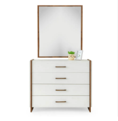 Gordion Dresser with Mirror - Light Cream