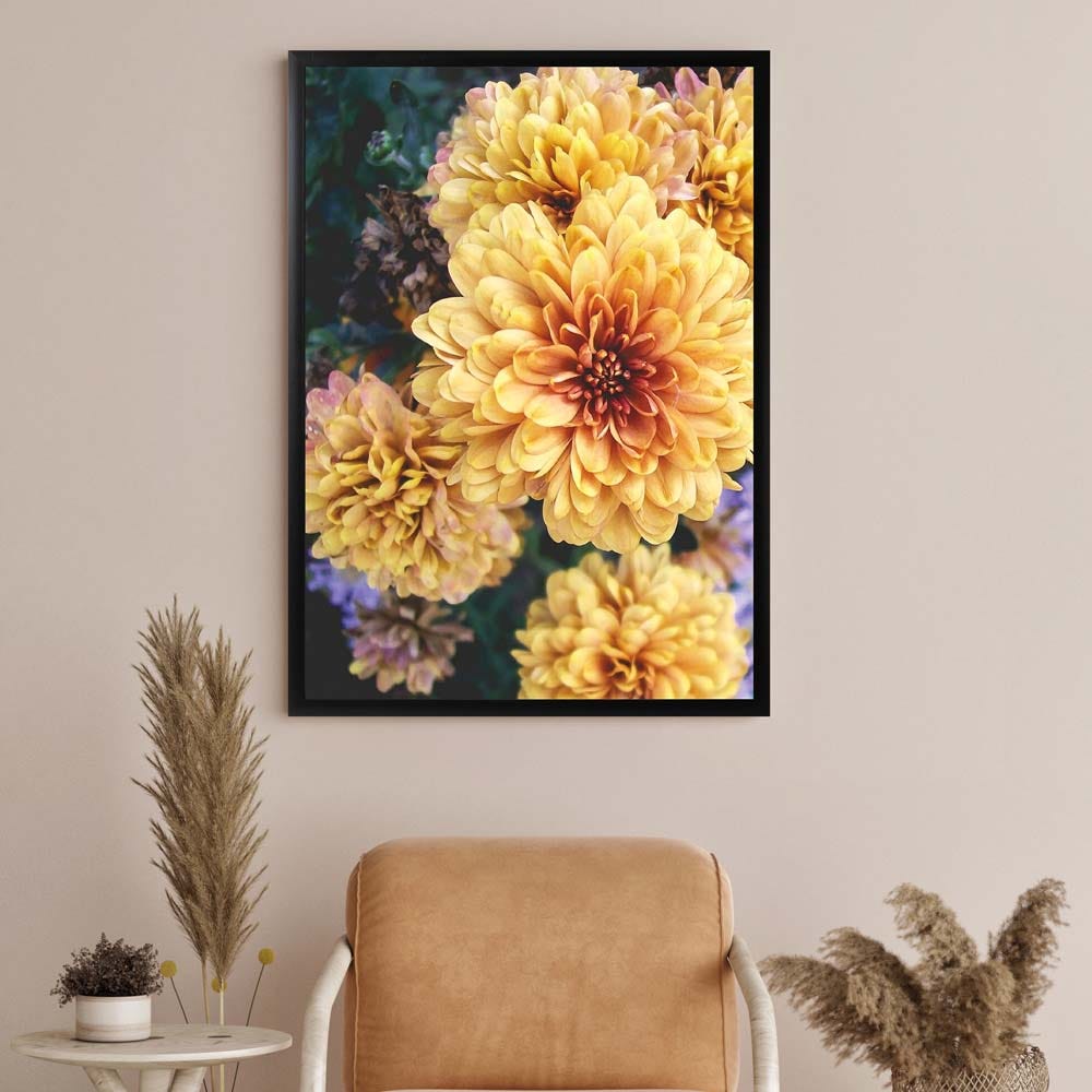AW21 Gallery Blooming Yellow Flowers Framed Art