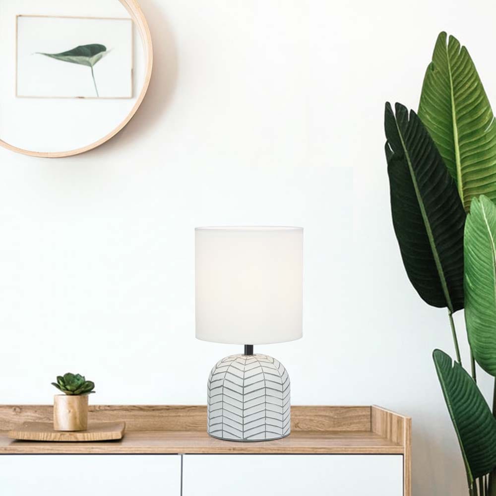 AW21 RANDY CERAMIC TABLE LAMP OFF WHITE