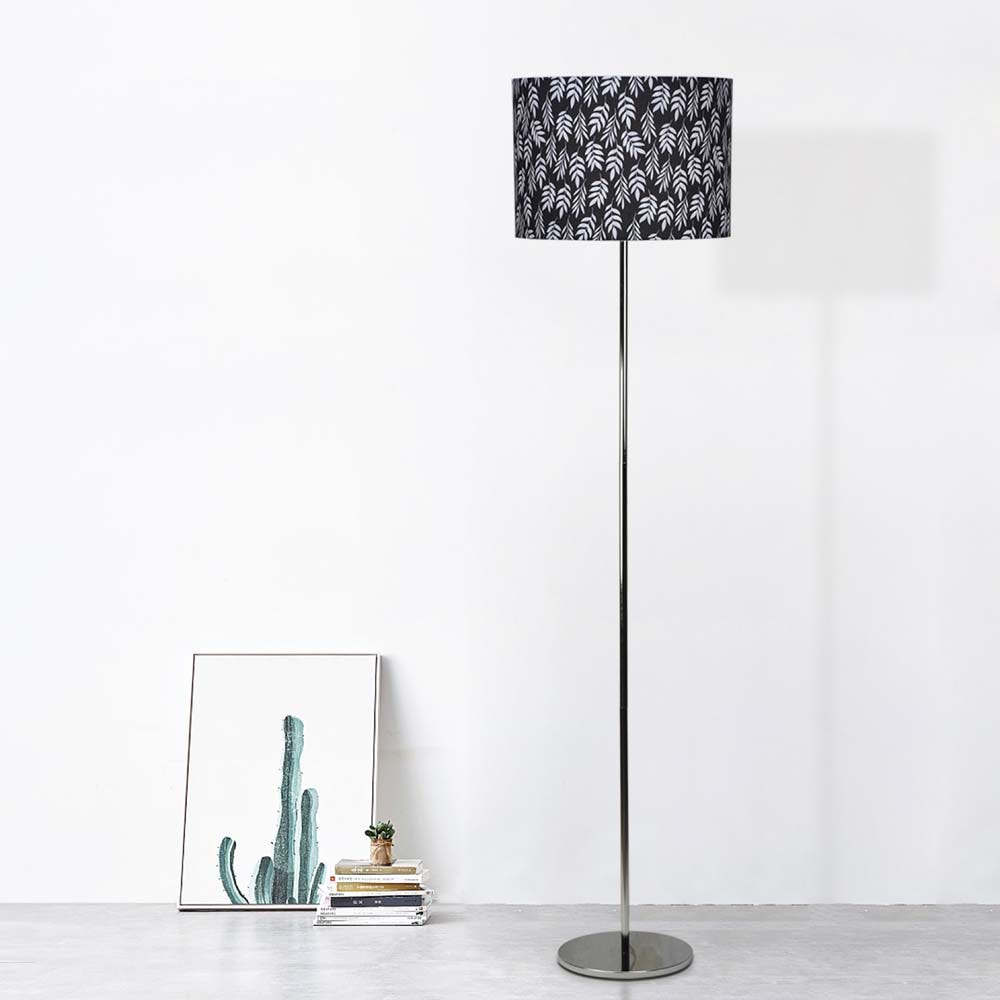 AW21 BUDA METAL FLOOR LAMP CHROME plus LEAF