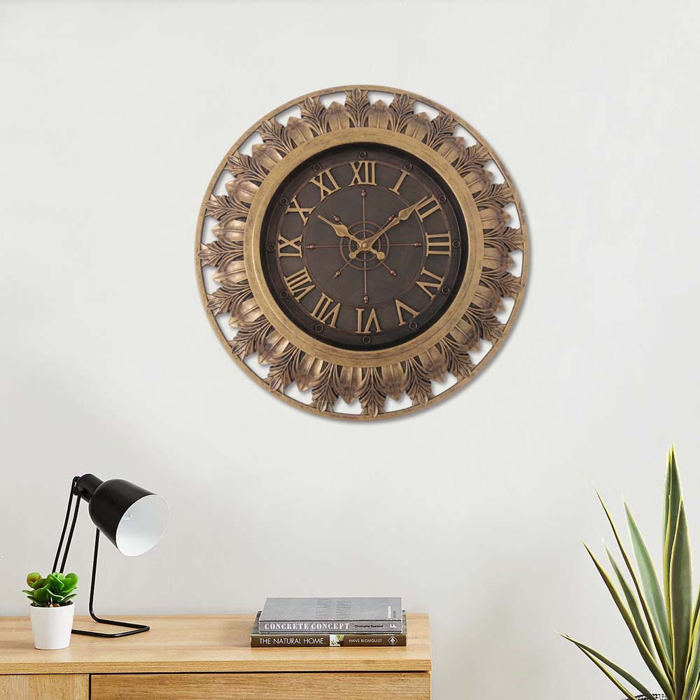 AW21 Lexie Wall Clock Gold 20 inch