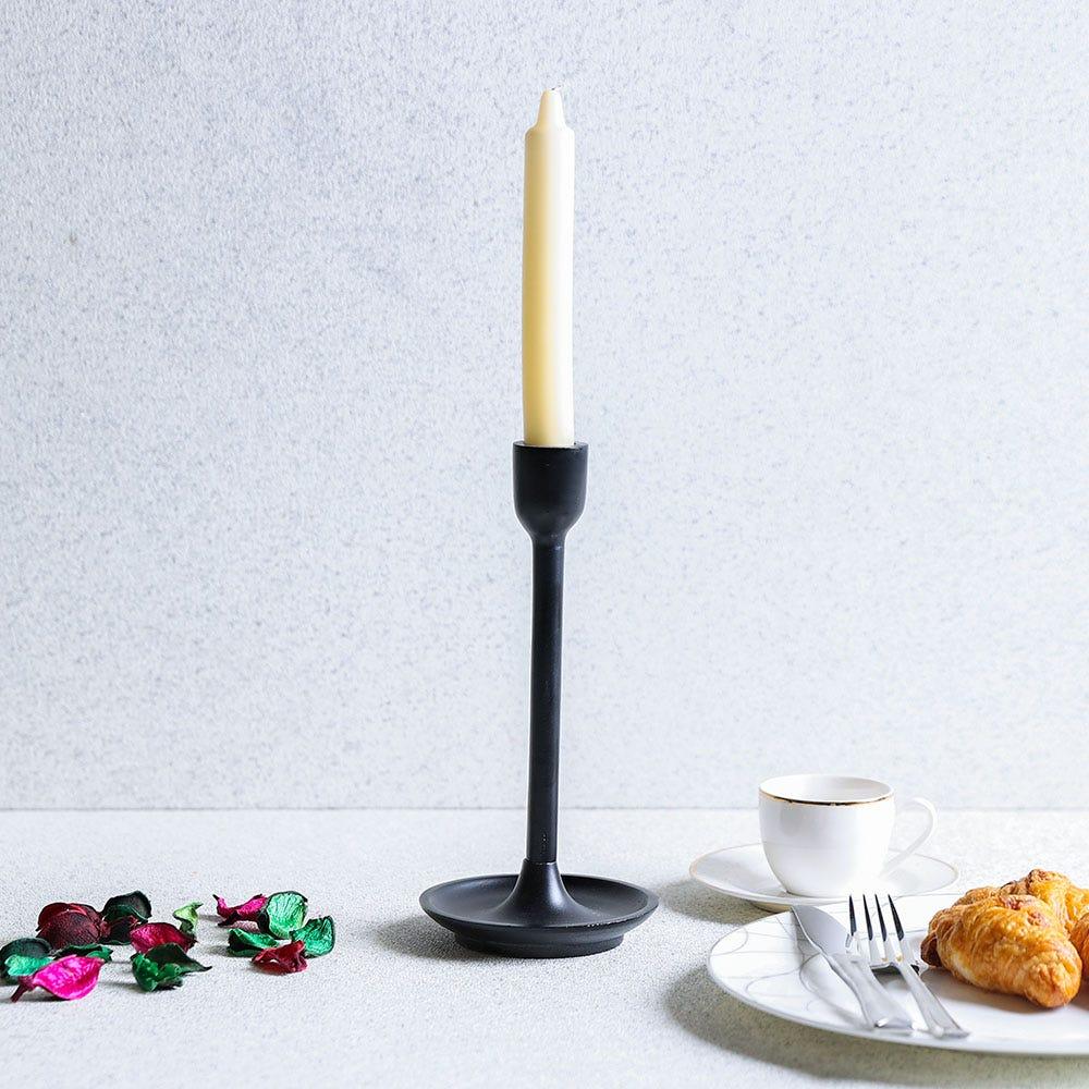 AW21 Aliena Taper Candle Holder_L Black