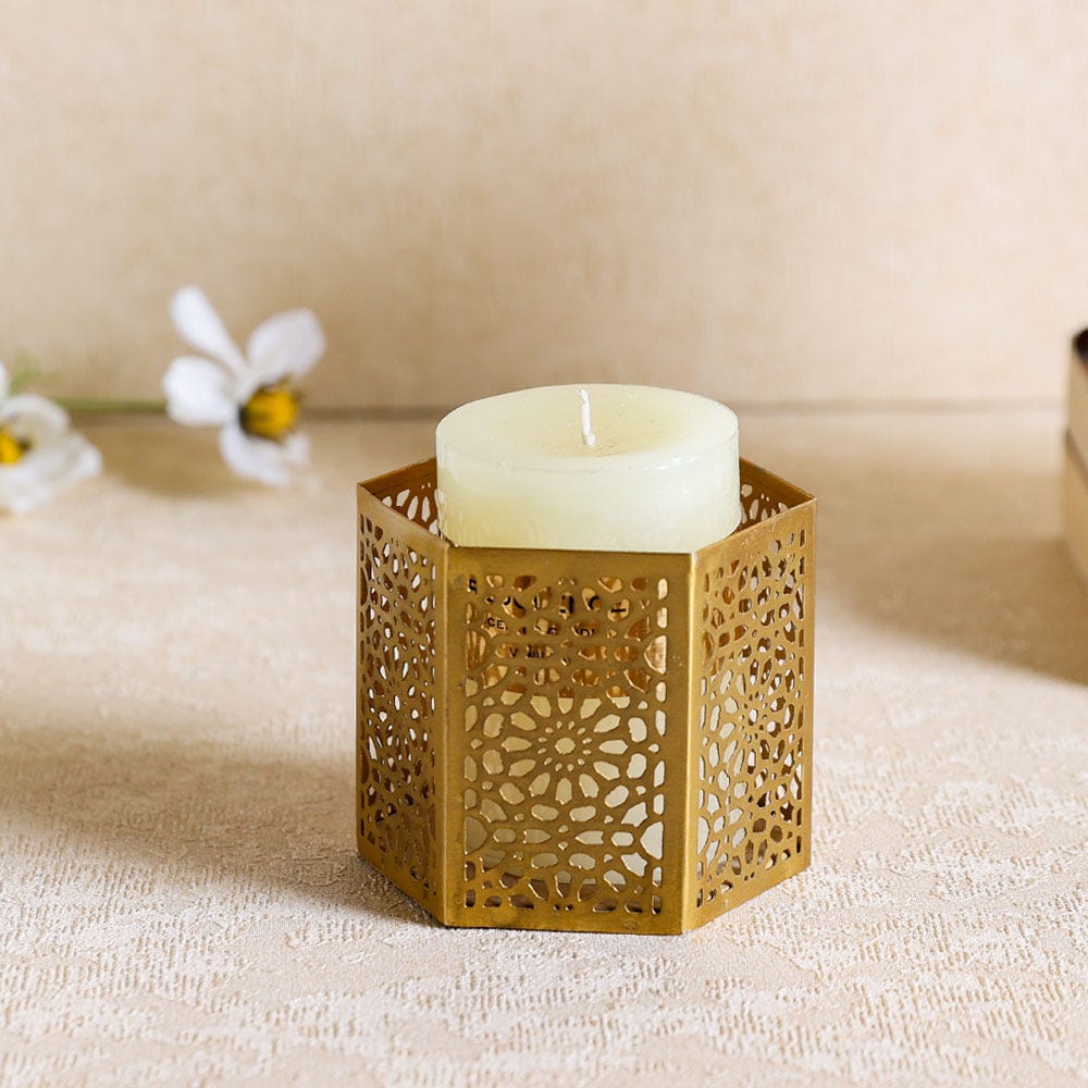 AW21 Aliena Votive Holder Gold