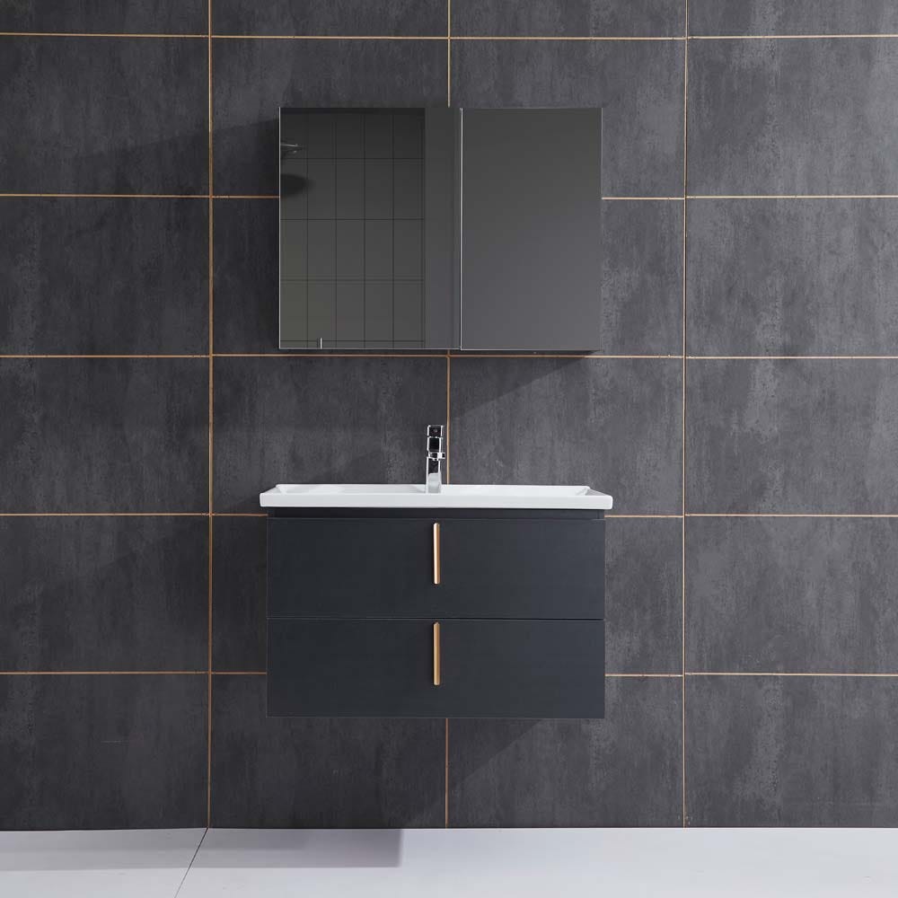 Milano Zara Vanity Model No_HS16327 with Mirror and Led Cabinet Ceramic Basin