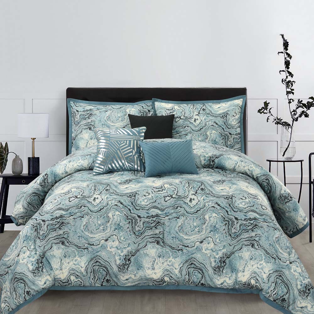Arianna_Gudenus Super King Sor7 Print Comforter Set Multi_Blue