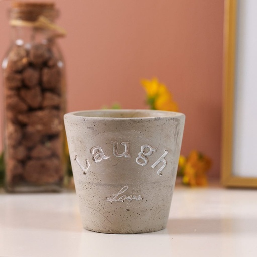 [HOM-Dan-01118] SS21 CITRONELLA SCENTED CANDLE IN CEMENT POT