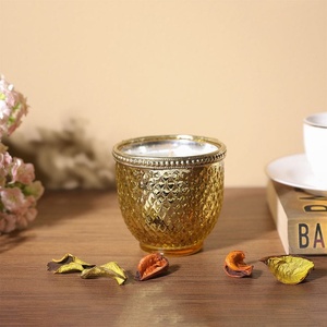AW21 Luminara Bowl Shape Metallic Jar