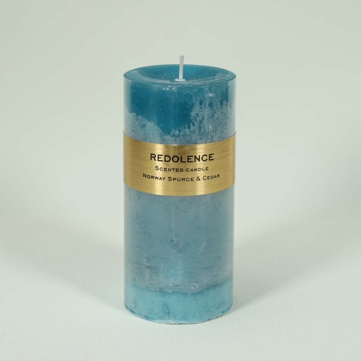 [HOM-Dan-01265] SS22 Monique Scented Pillar Candle Blue Forest Stream 440g 7x15cm 22ZL002_6