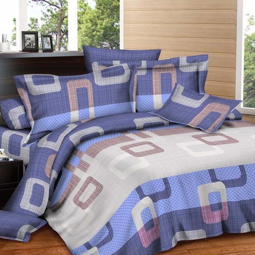 [HOM-Dan-01280] Eva 6Pc King Comforter Set Indigo