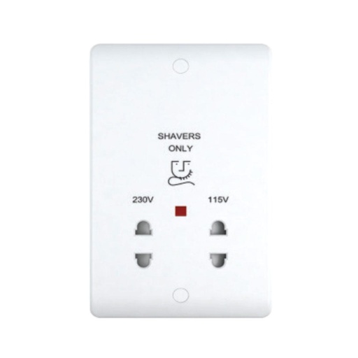 [ELE-Dan-01303] MILANO SHAVER SOCKET WHITE