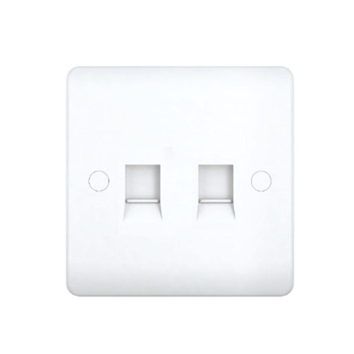 [ELE-Dan-01306] MILANO DUAL RJ45 DATA OUTLET WHITE