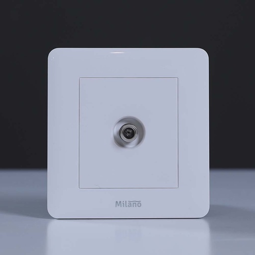 [ELE-Dan-01383] Milano Satellite Socket WH PS