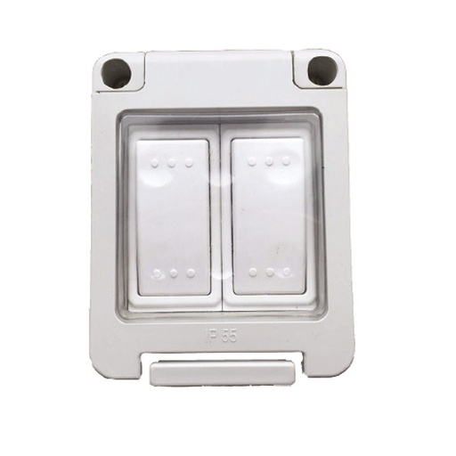 [ELE-Dan-01426] MILANO WATER_PROOF 2GANG  2WAY SWITCH