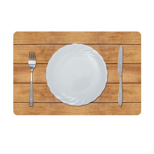 [HOM-Dan-01653] Glamour Forsted Pet Printed Placemat Natural 43.5x28.5Cm Cc_F_30028