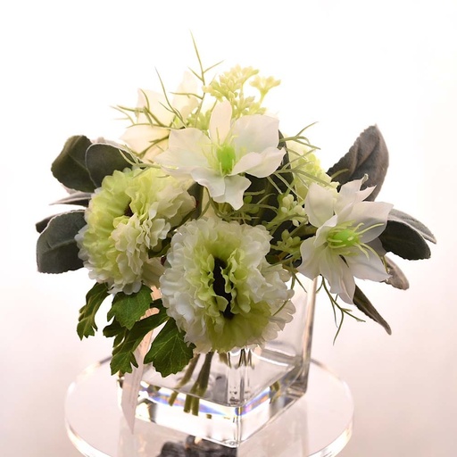 [HOM-Dan-02047] AW21  Rejoice  Chervil  Cosmos  leaves  Vase