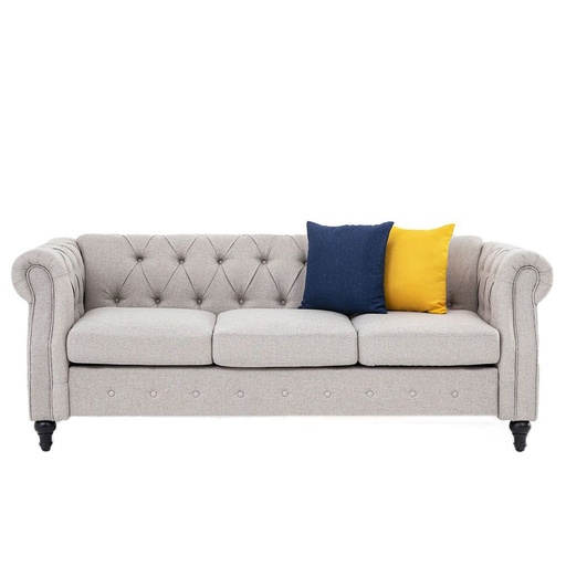 [SOF-Dan-02062] David  3  Seater  Fabric  Sofa