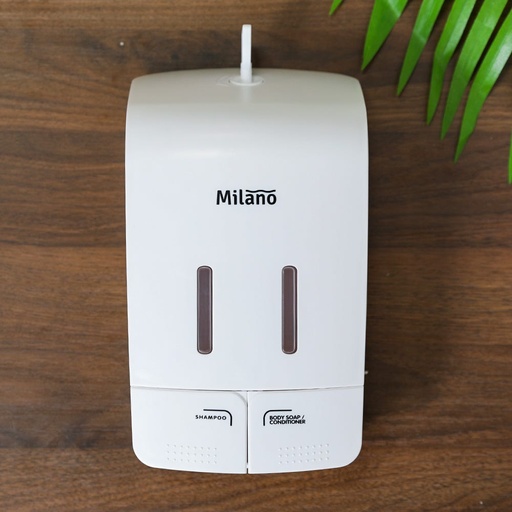 [SAN-Dan-02071] MILANO DOUBLE MANUAL PUSH SOAP DISPENER