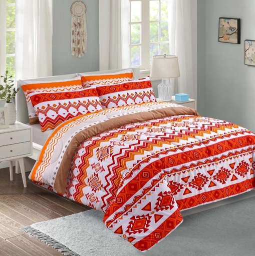 [HOM-Dan-02220] Dazling Dusk _7 Pcs Reversible King Comforter Set