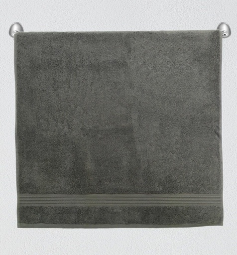 [HOM-Dan-02237] Flossy Hand Towel _ 41X76Cm Dark Grey