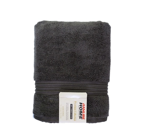 [HOM-Dan-02238] Flossy Bath Towel _ 76X142Cm Dark Grey