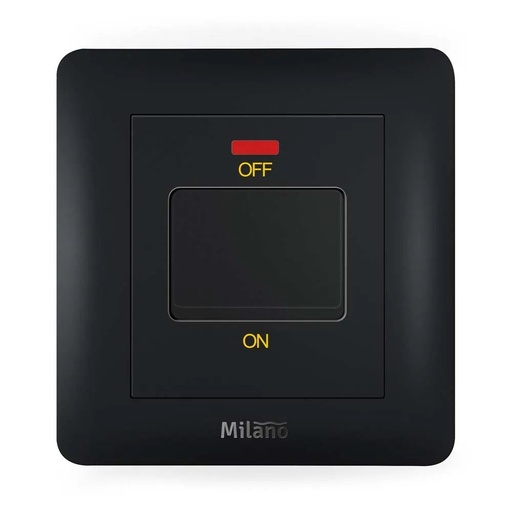 [ELE-Dan-02344] MILANO 20A DP Switch MBLK PS