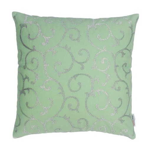 [HOM-05103] Edria Metallic Embroidered Filled Cushion