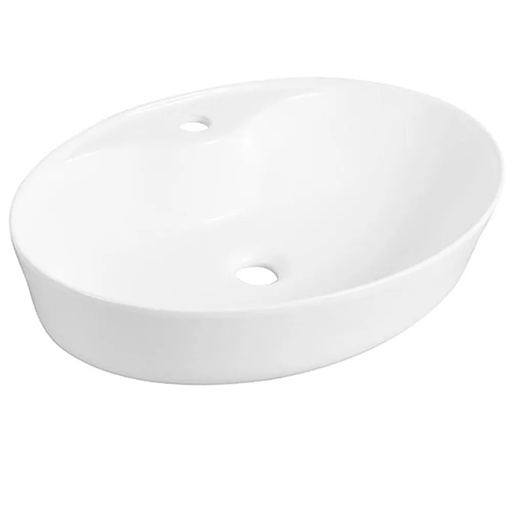 [SAN-05115] Milano Countertop Art Basin model no-8583 Oblong White 570*410*135 - Made in China
