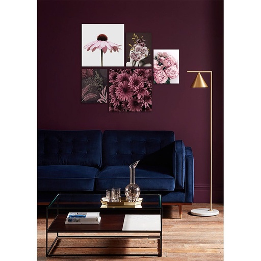 [HOM-Dan-00569] SS21 KELLAN GERBERA AND PEONY WALL ART SET