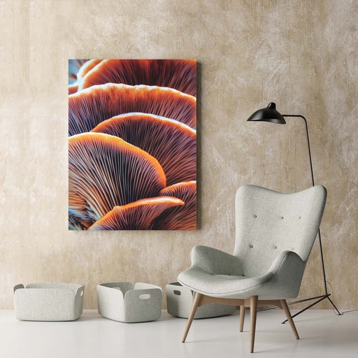 [HOM-Dan-00578] AW21 Lorena Golden Mushrooms Canvas