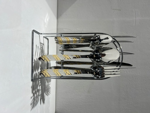 [Hom-ova-05786] 24 Pcs Spoon Set-Silver