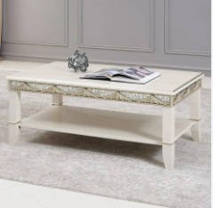 [FUR-Dan-06166] Celestial Coffee Table - Off White / Gold