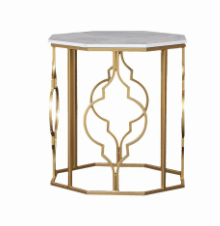 [FUR-Dan-06171] ESPERANZA 60X60X60CM END TABLE - GOLDEN