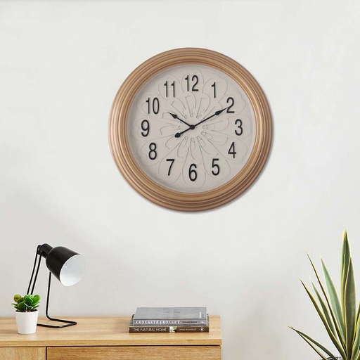 [HOM-Dan-00625] AW21 Lexie Wall Clock Gold 20Inch