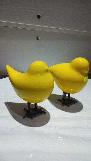 [Hom-ova-06253] Ceramics Bird (Pair)